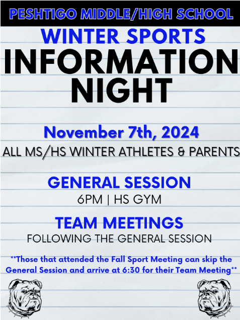 MS/HS Winter Sports Information Night